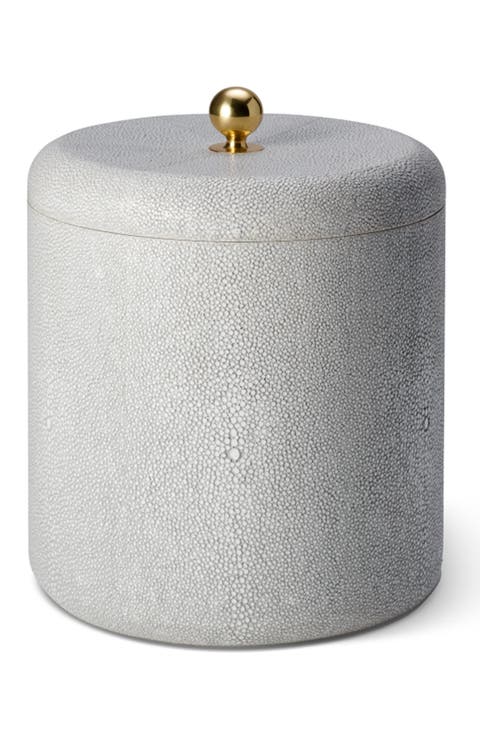 Faux Shagreen Ice Bucket