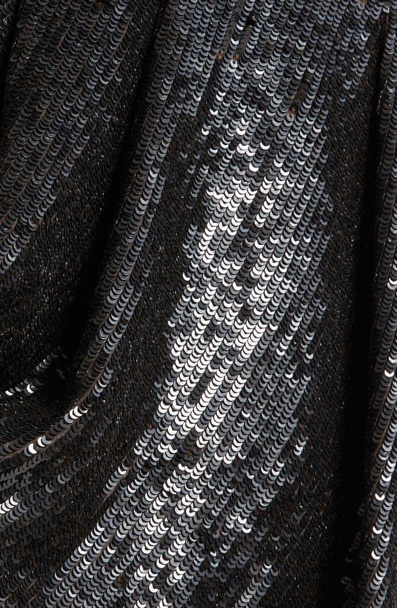 TWP Lover Sequin Vent Skirt, Alternate, color, Espresso