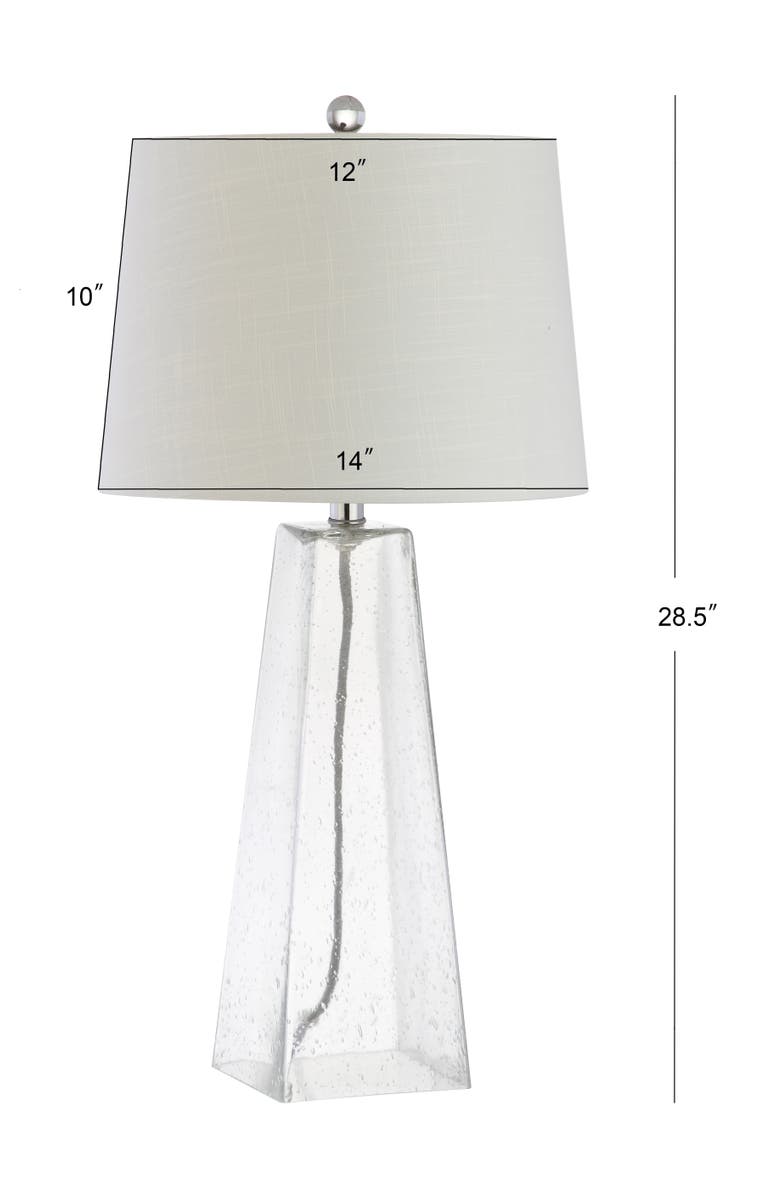 JONATHAN Y Dylan 28.5" Glass LED Table Lamp, Clear, Alternate, color, Clear