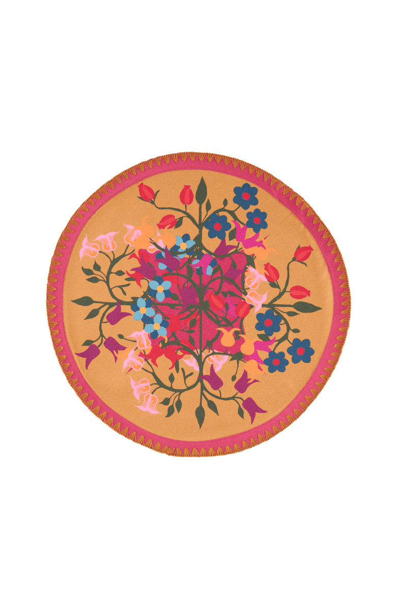 Sophie Williamson Design Round Placemats - Set of 6, Main, color, Orange