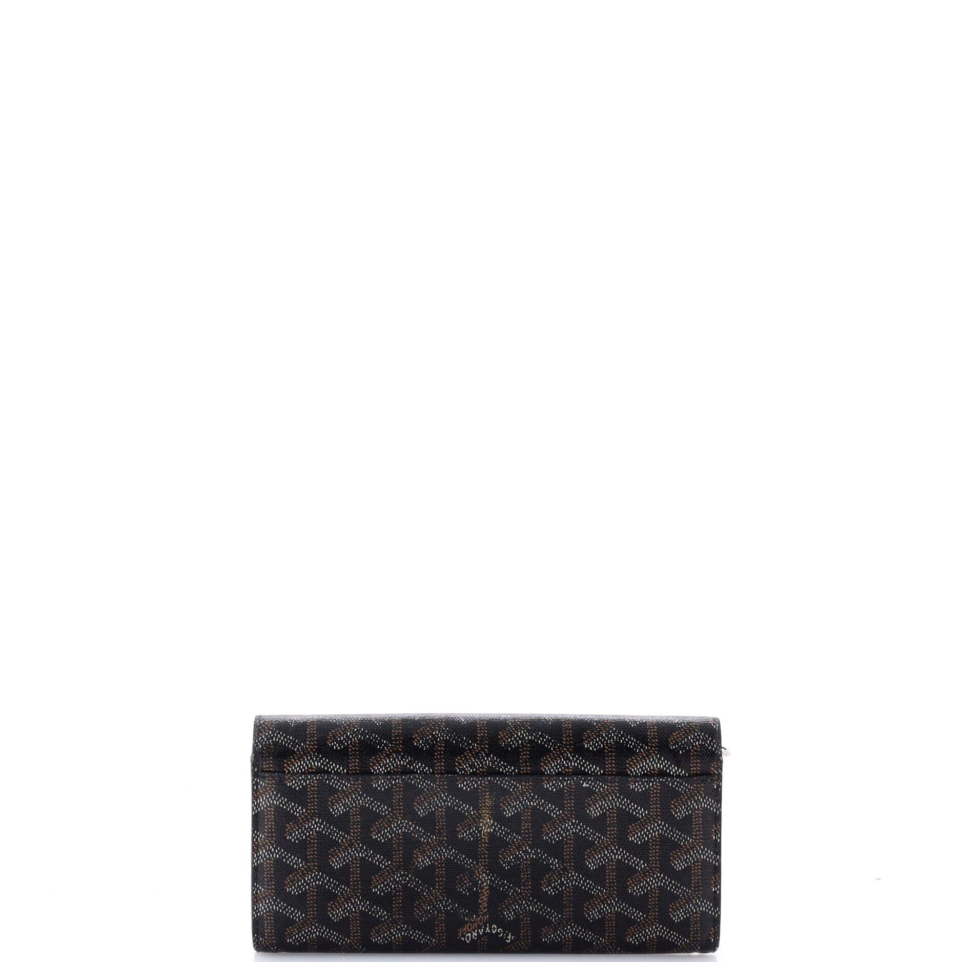 Varenne Wallet Coated Canvas Long, Alternate, color, Black