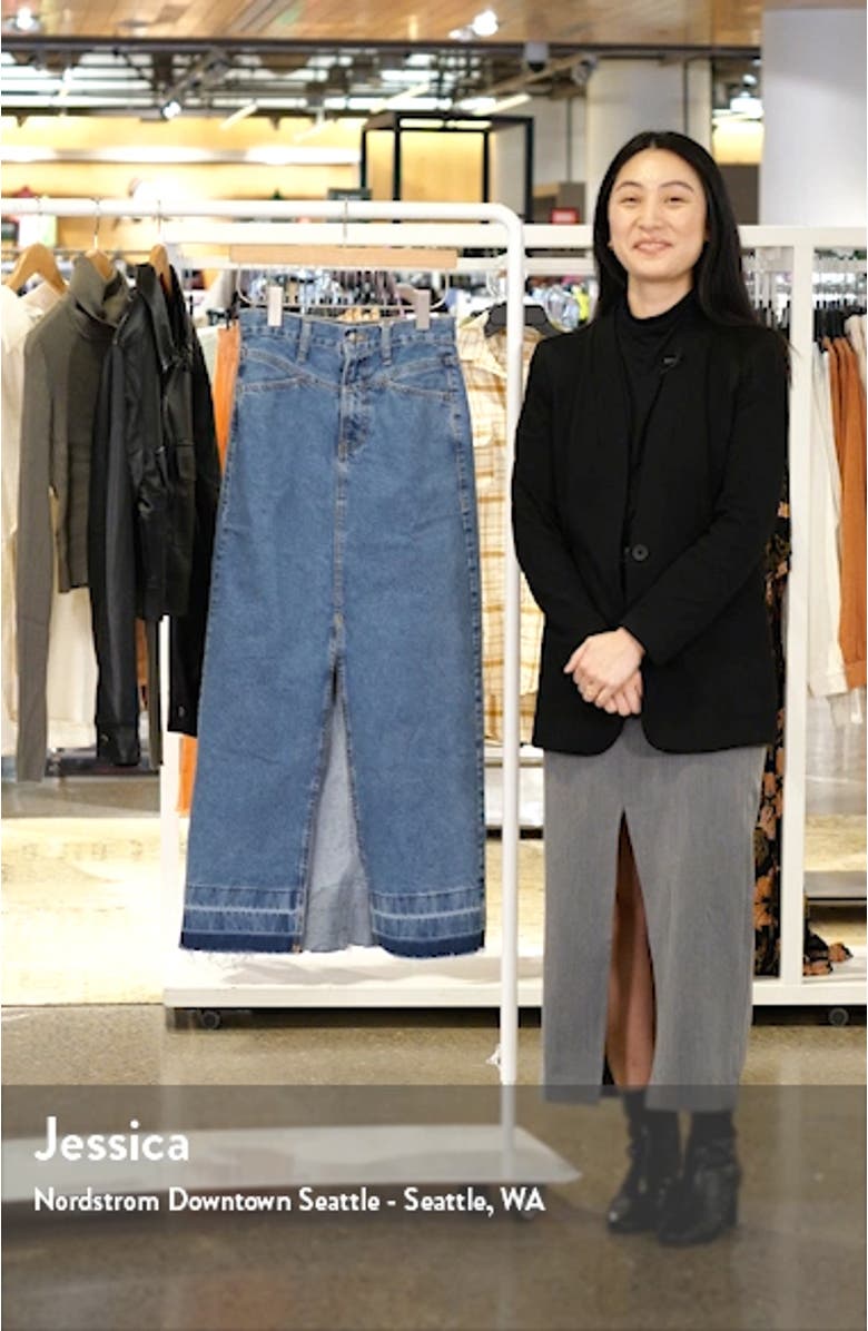 Denim Maxi Skirt, sales video thumbnail