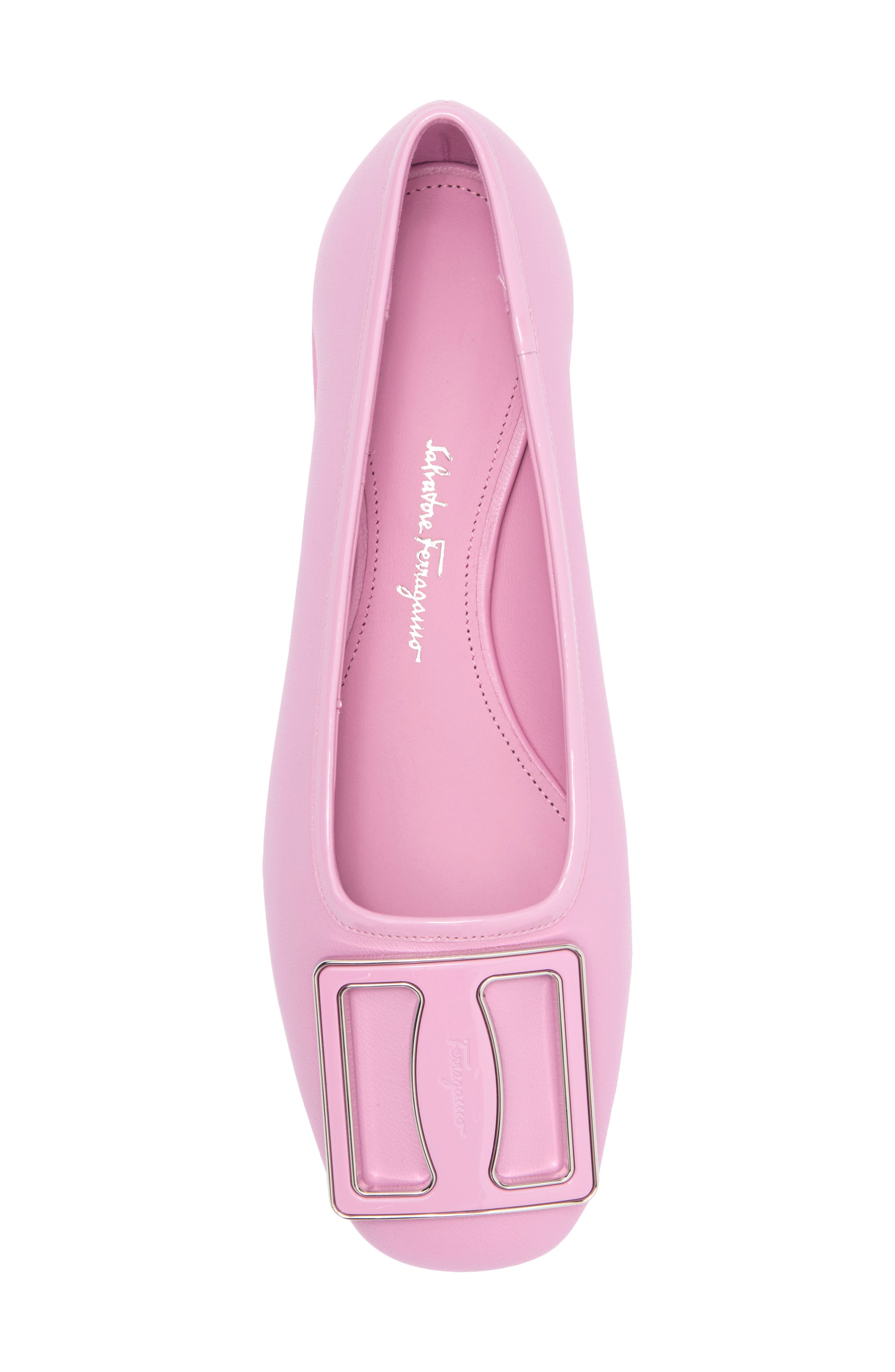 FERRAGAMO Myrna Leather Ballet Flat, Alternate, color, 