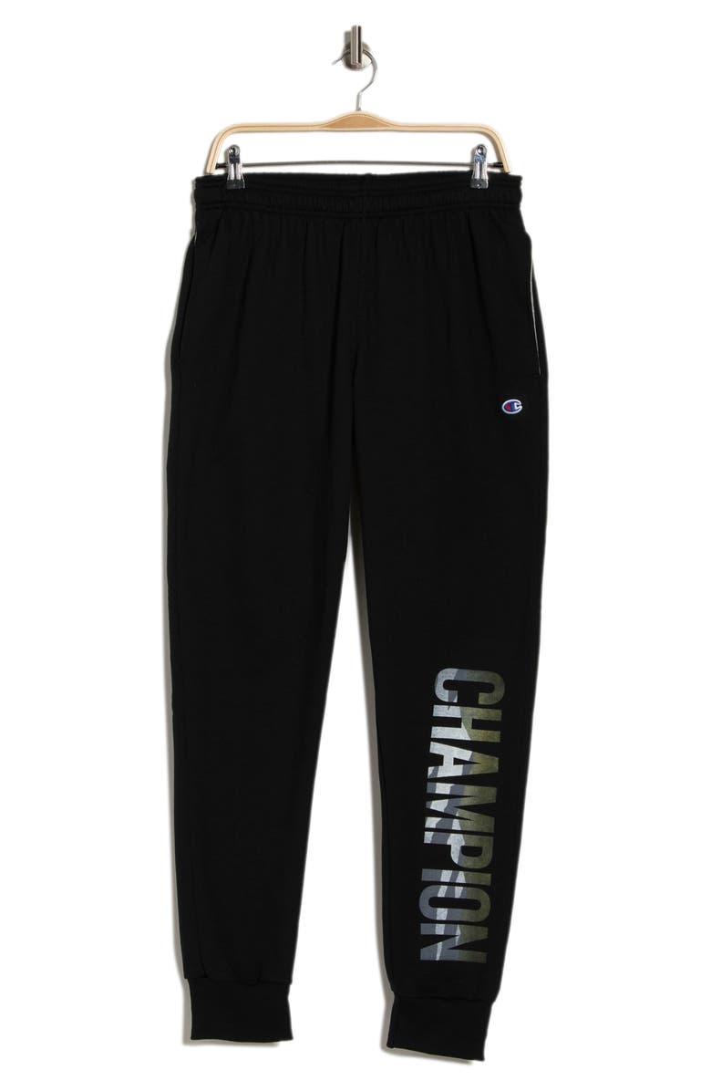 Champion Powerblend Fleece Graphic Joggers, Alternate, color,