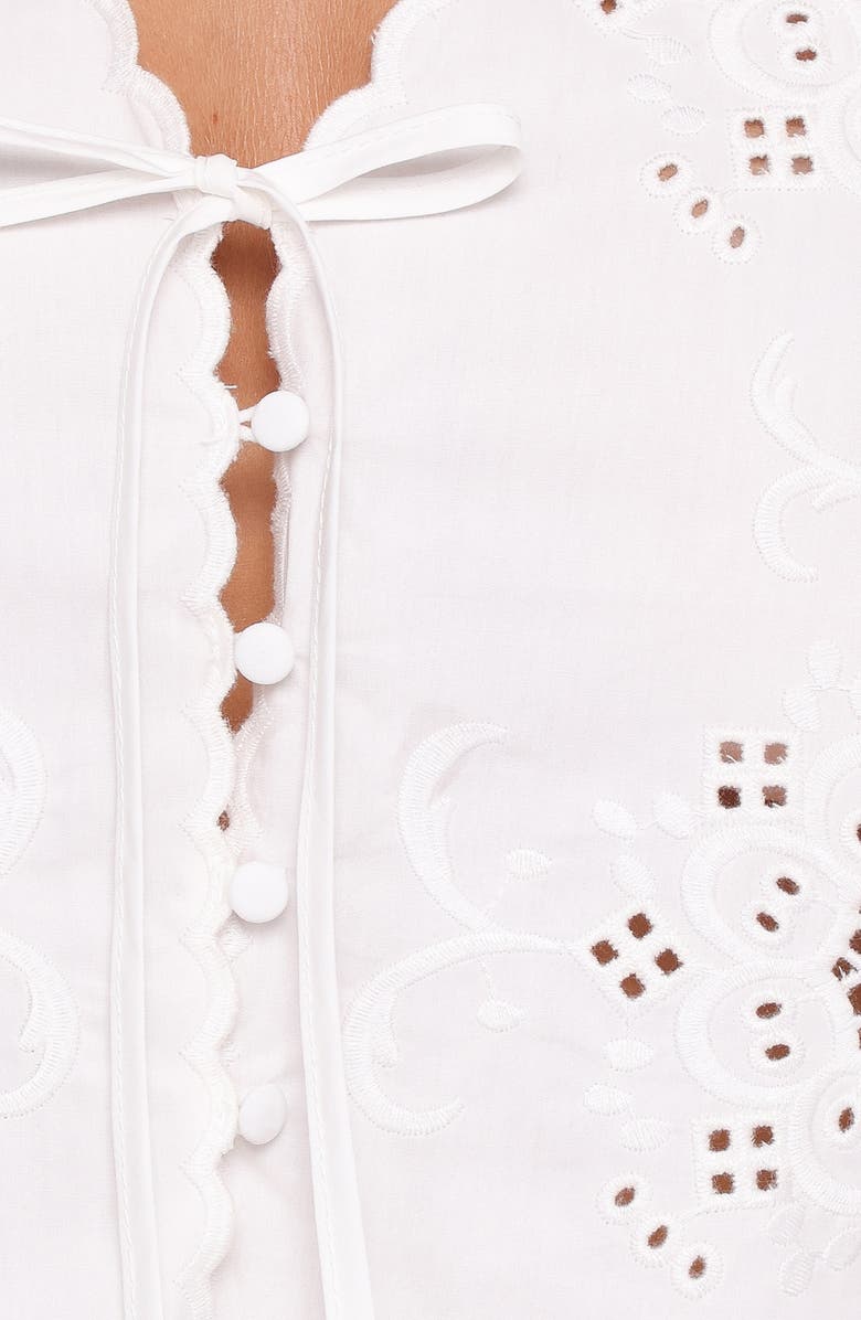 Petal & Pup Kye Cotton Top, Alternate, color, White Broderie