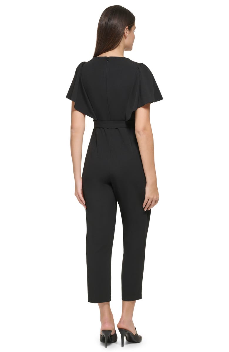 DKNY Flutter Sleeve Jumpsuit, Alternate, color,