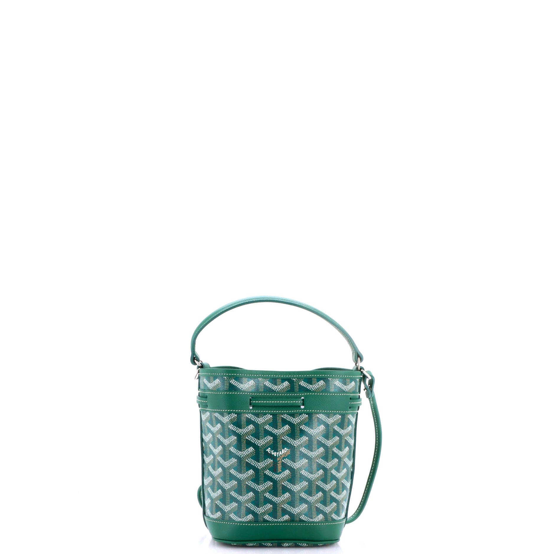 Petit Flot Bucket Bag Coated Canvas Mini, Alternate, color, Green