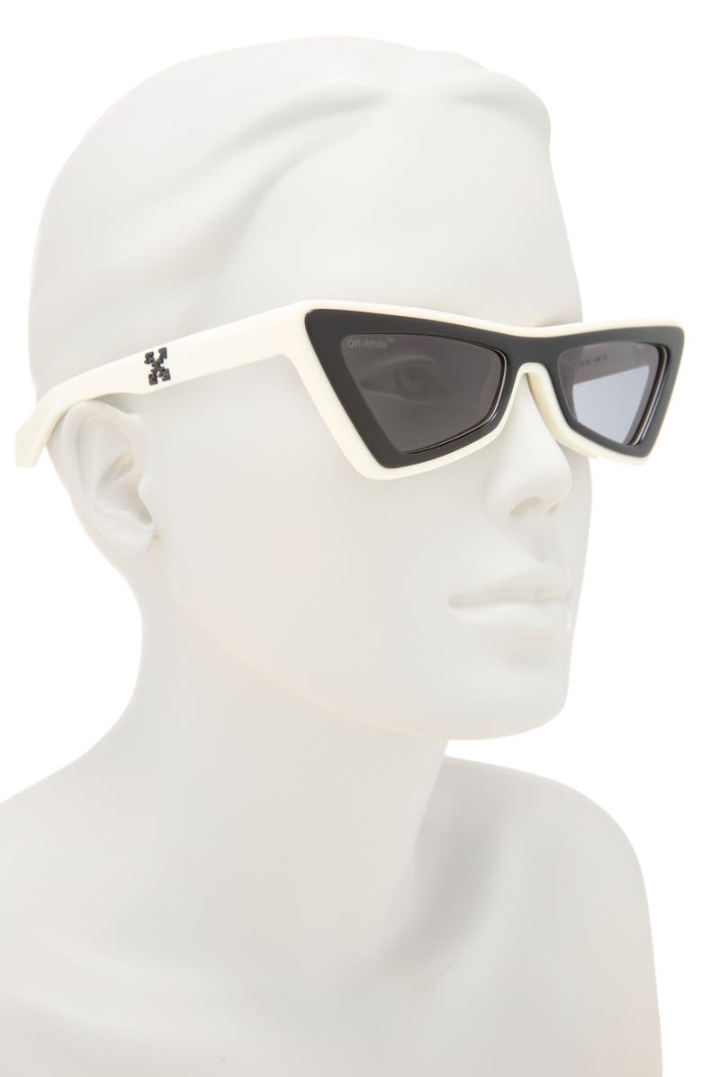 Off-White Artemisia 55mm Cat Eye Sunglasses, Alternate, color, 