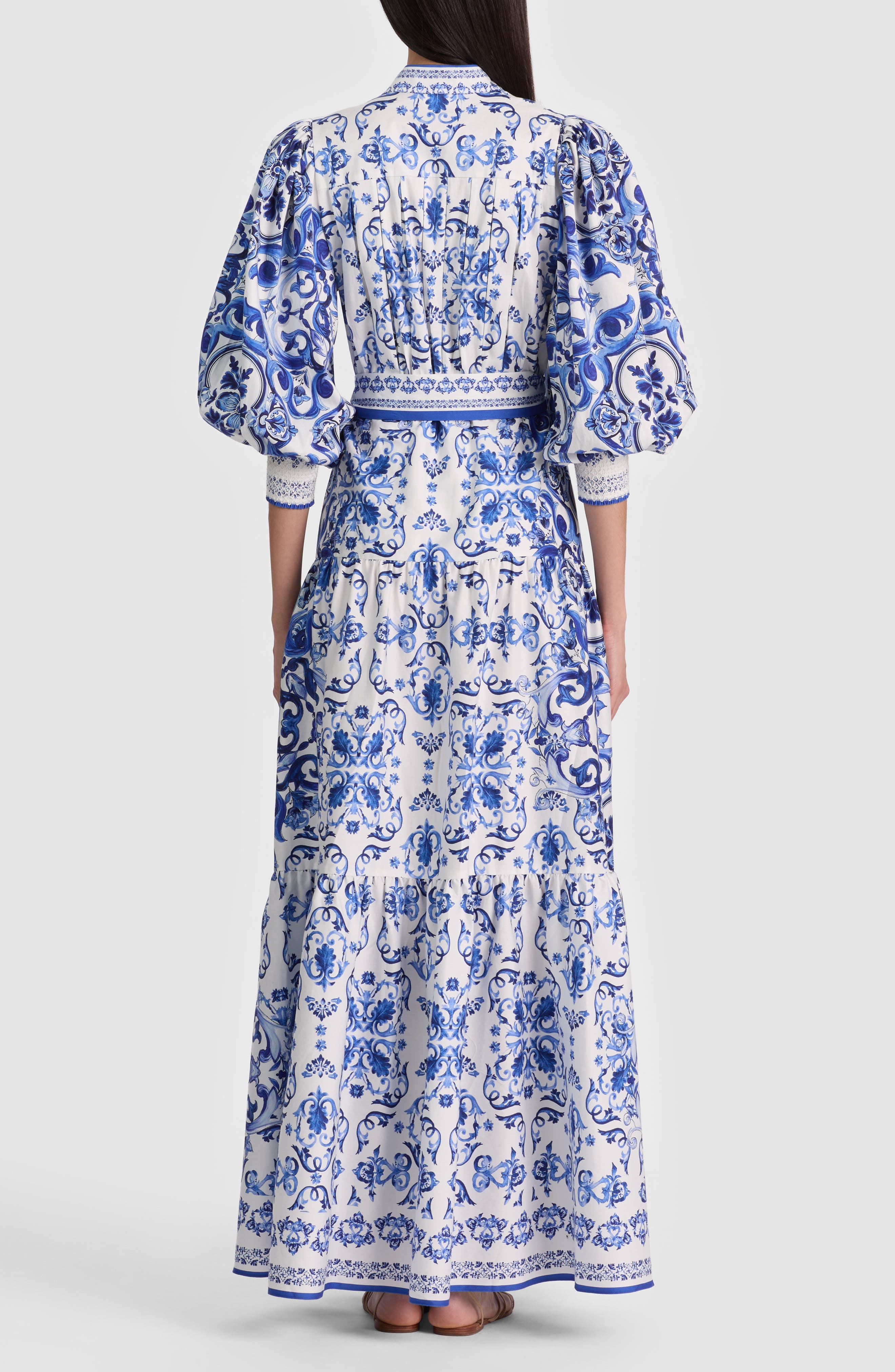 ALICE + OLIVIA Cora Voluminous Tiered Maxi Dress (Women) | Nordstrom