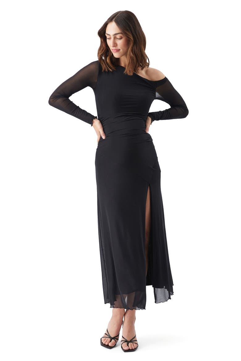 Freya Mesh Dress, Alternate, color, Black