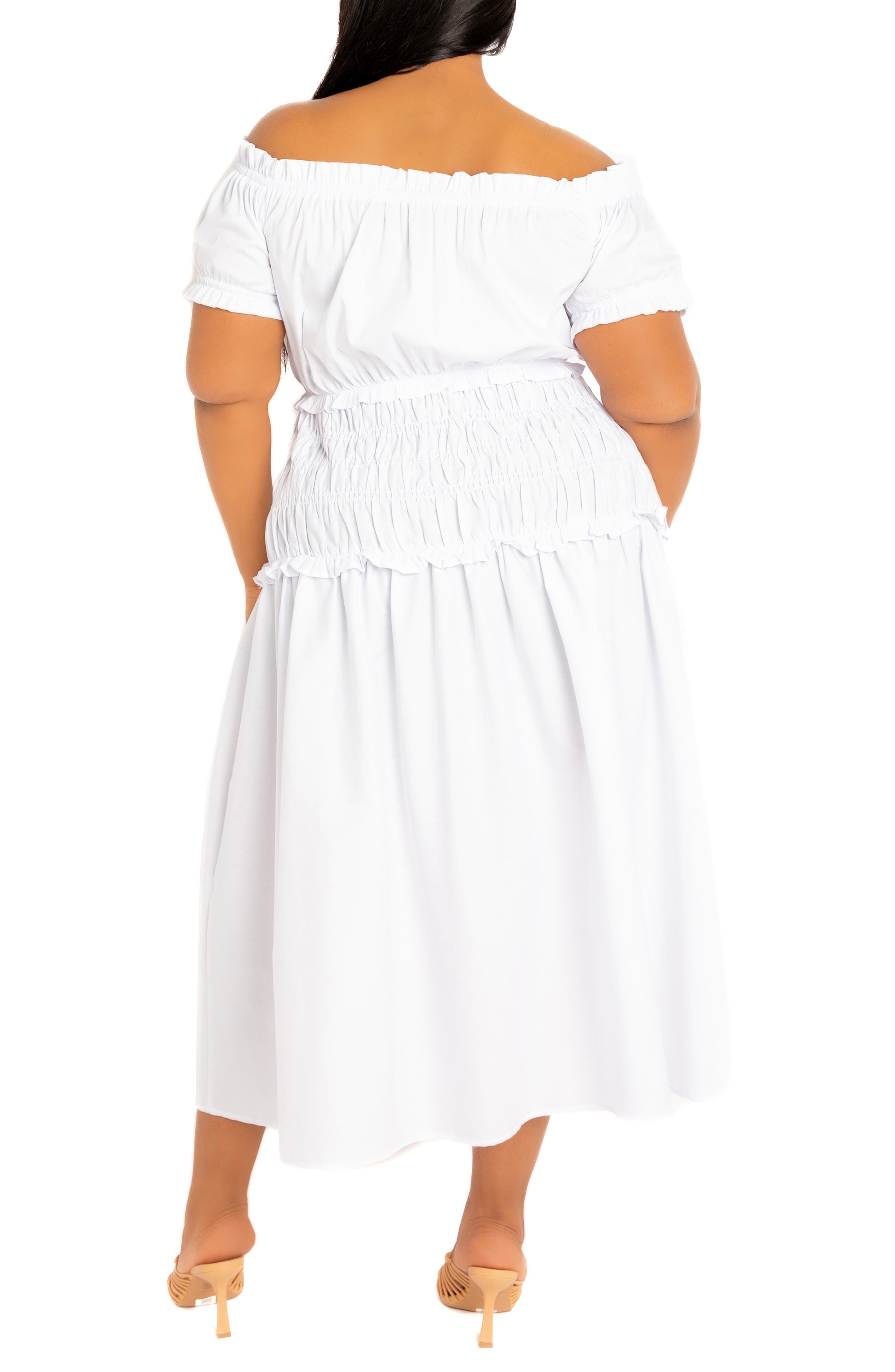 Off the Shoulder Midi Dress - image 4