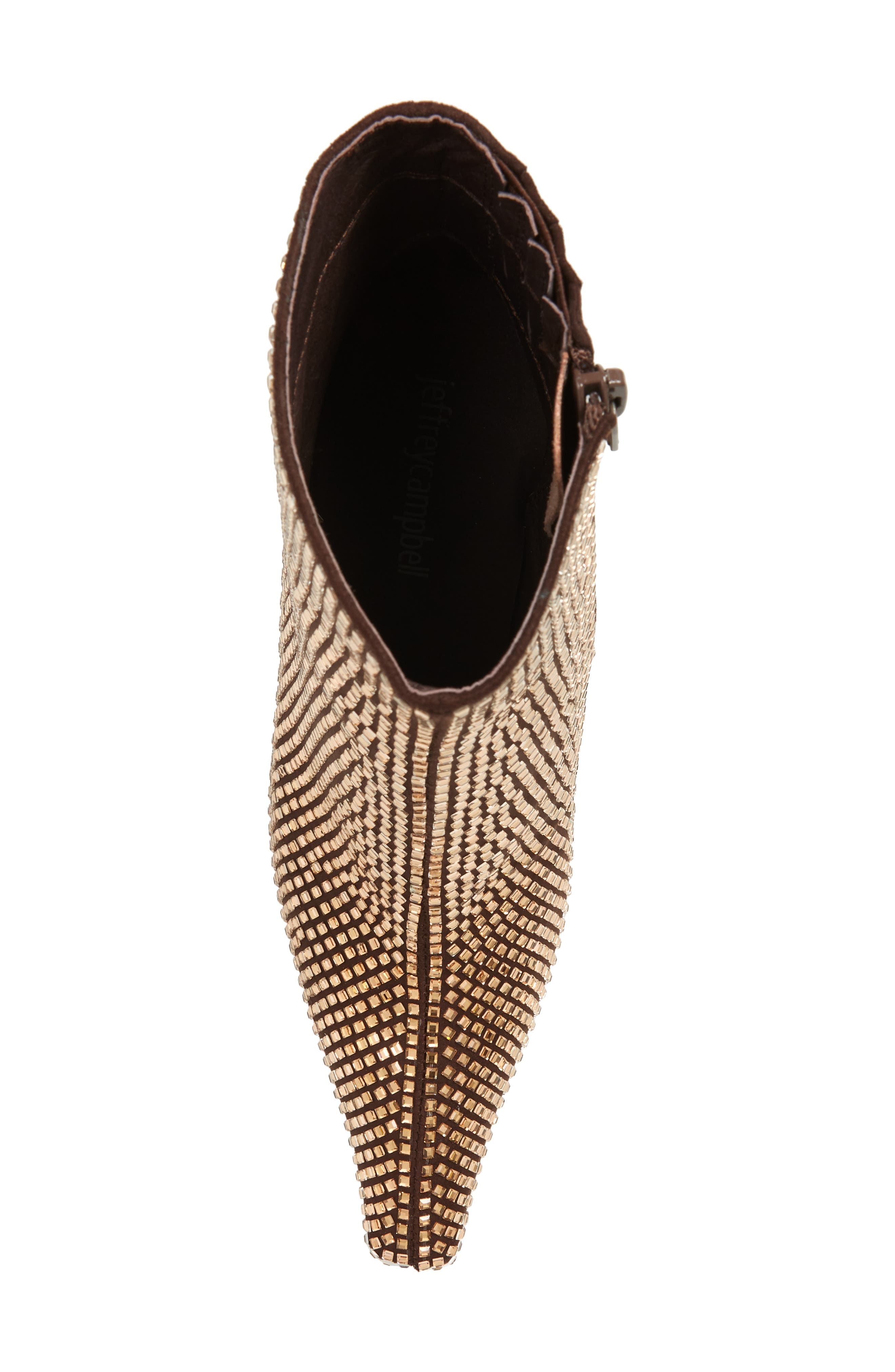 Glammed Bootie, Alternate, color, BROWN SATIN BROWN