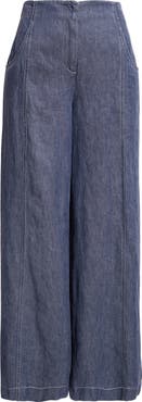 uka　Hemp denim wide slacks TWP Demie Wide Leg Hemp Jeans | Nordstrom
