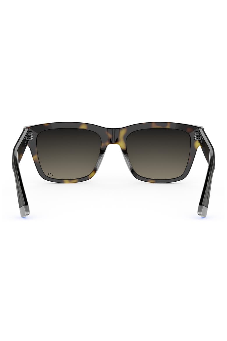 'DiorTailoring S1I 57mm Geometric Sunglasses, Alternate, color, HAVANA/ OTHER / GRADIENT SMOKE
