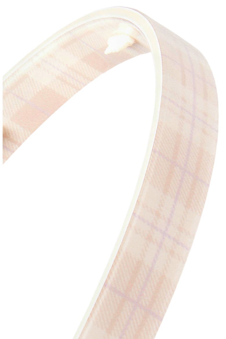Tartan Thin Headband, Alternate, color, LIGHT BEIGE