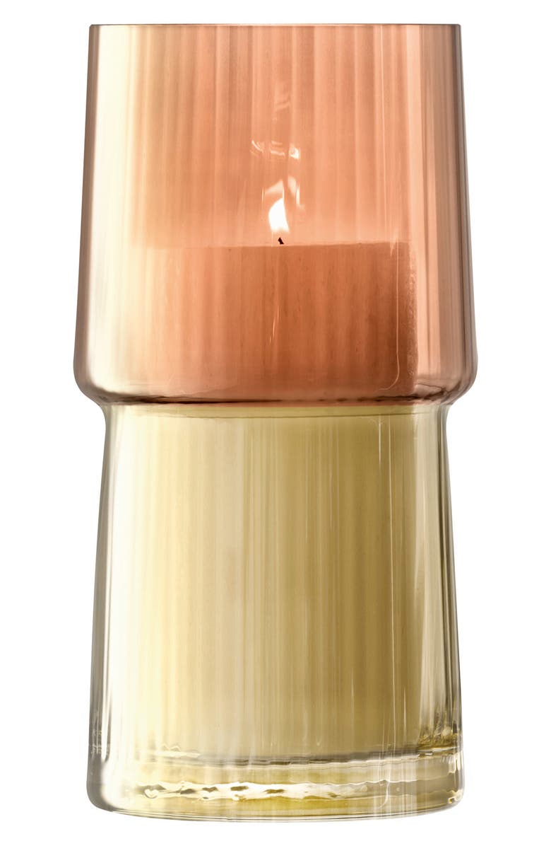 LSA Gems Glass Vase, Alternate, color, Amber/Orange