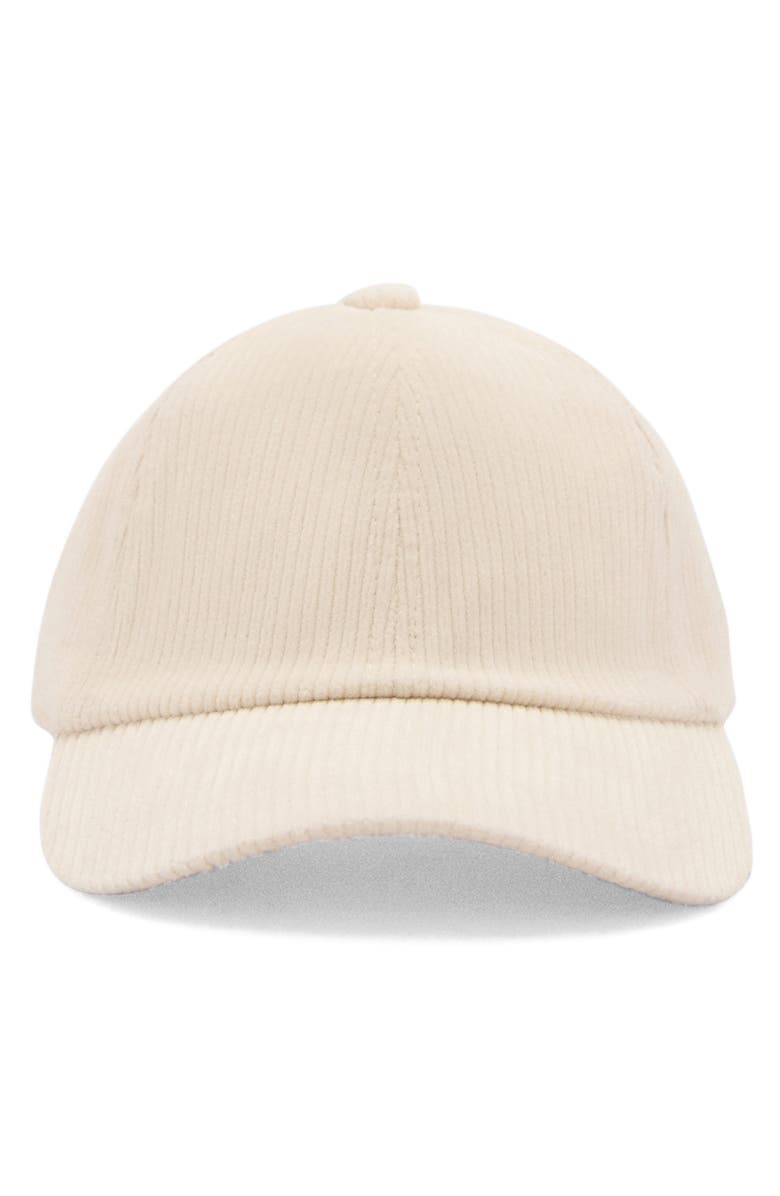 MANGO Corduroy Baseball Cap, Main, color, 