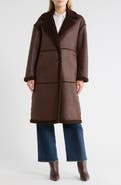 BCBGeneration Faux Shearling Lined Faux Suede Coat