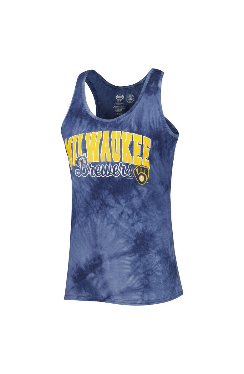 CONCEPTS SPORT Women's Concepts Sport Navy Milwaukee Brewers Billboard Racerback Tank & Shorts Sleep Set, Alternate, color, Navy