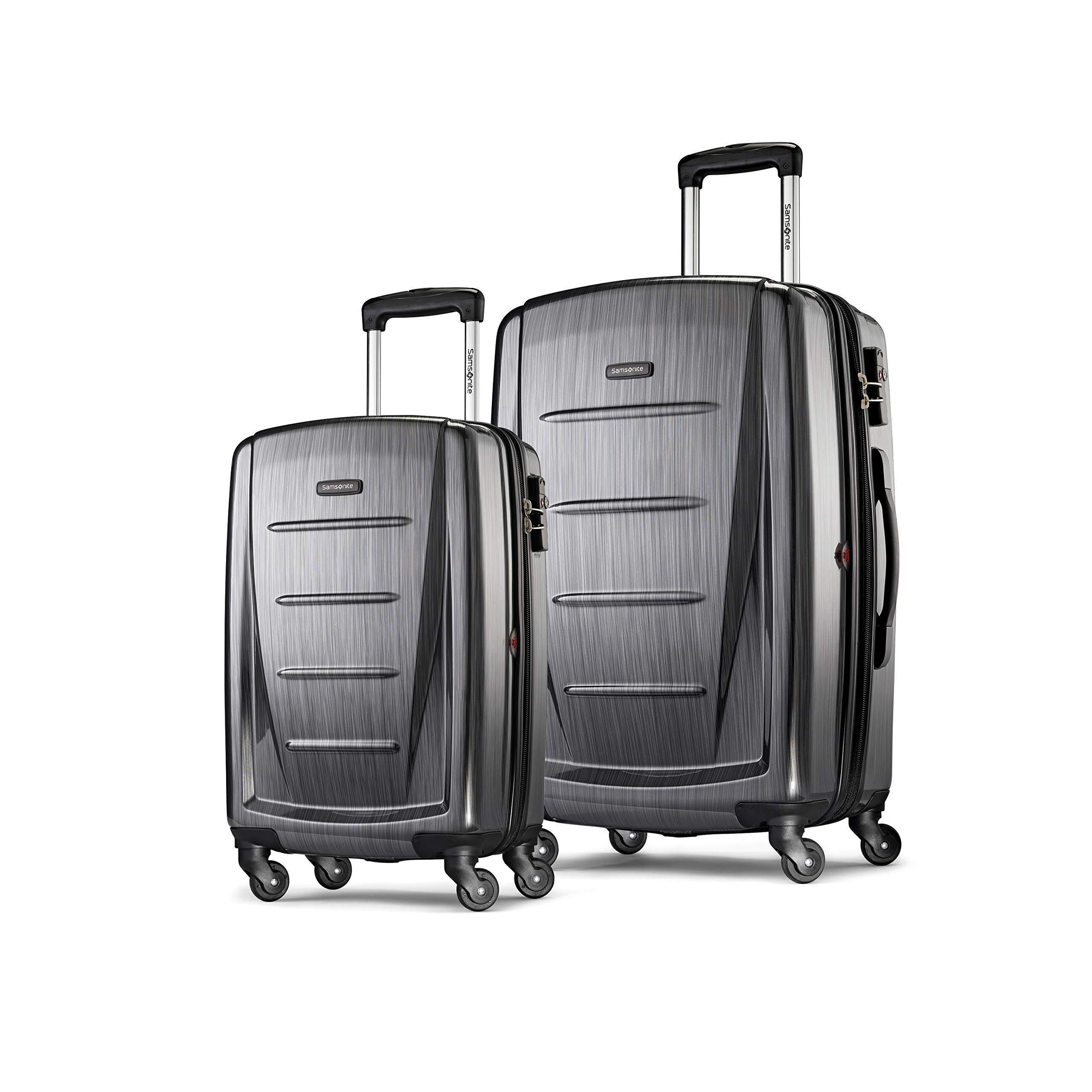 Samsonite Winfield 2 (20/28) 2-Piece Set Hardside Expandable Luggage with Spinner Wheels, Main, color, Charcoal