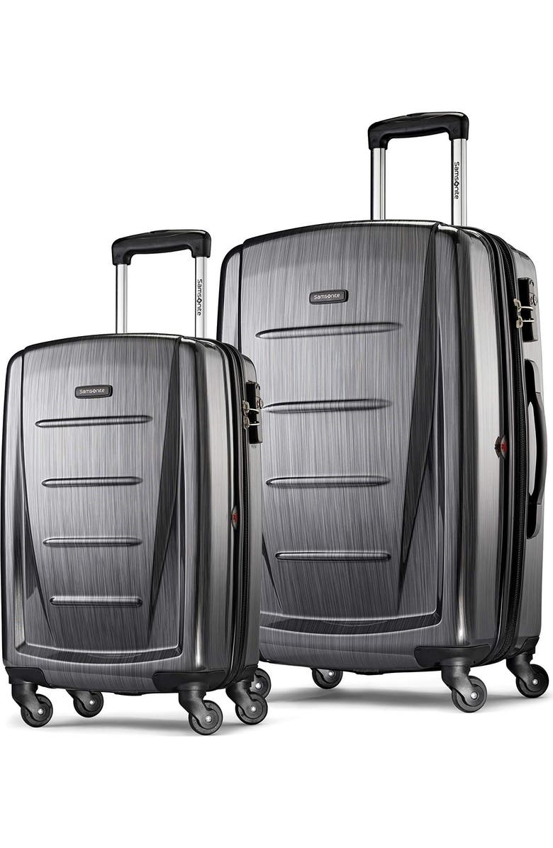 Samsonite Winfield 2 (20/28) 2-Piece Set Hardside Expandable Luggage with Spinner Wheels, Main, color, Charcoal