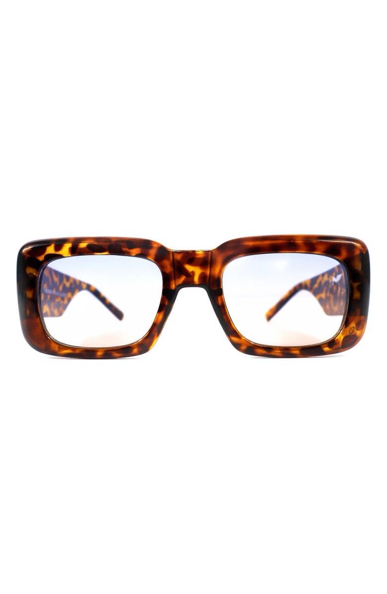 Wisdom Frame 1 63mm Square Sunglasses, Main, color, Tortoise