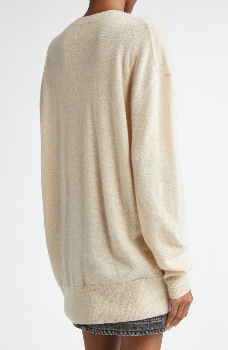 Isabel Marant Larana Silk, Alpaca & Cashmere V-Neck Sweater, Alternate, color, 