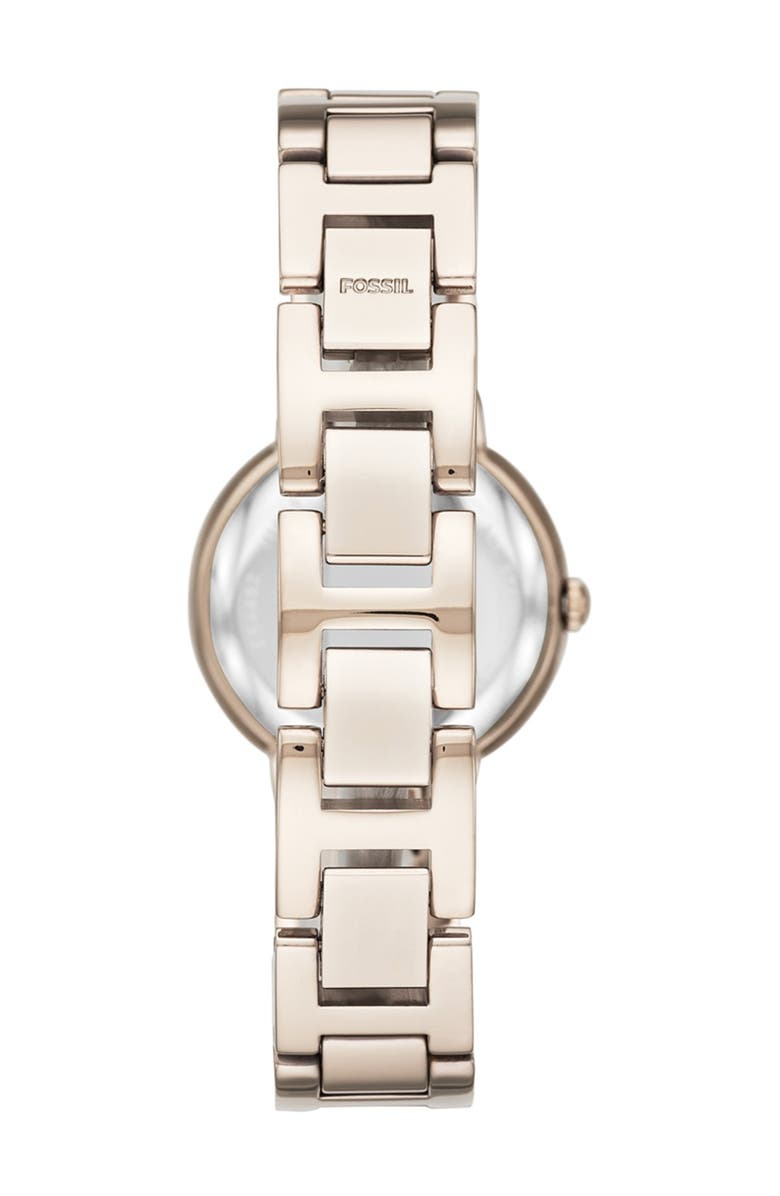 Fossil 'Virginia' Crystal Accent Bracelet Watch, 30mm, Alternate, color, 