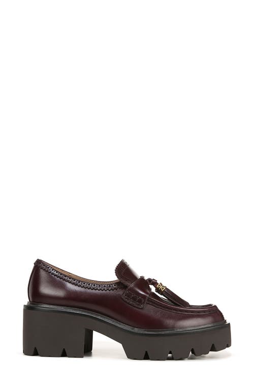 Sam Edelman Meela Platform Tassel Loafer In Deep Garnet