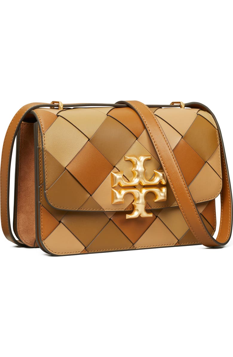 Tory Burch Eleanor Woven Leather Shoulder Bag, Alternate, color,