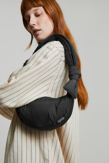 LEFRIK Biwa Puffy Micro Bag, Alternate, color, Black