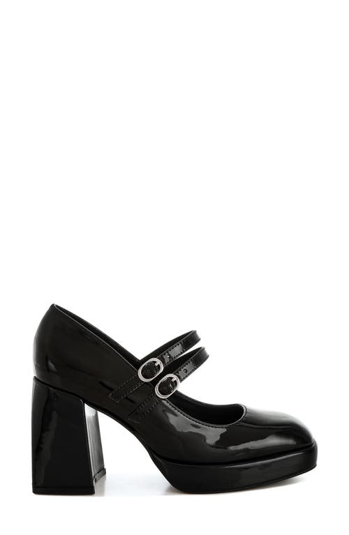 London Rag Sonata Double Mary Jane Strap Pump In Black
