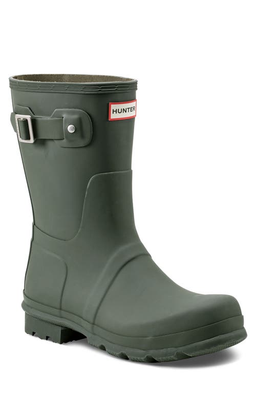 Hunter Waterproof Original Short Boot in Dark Olive 