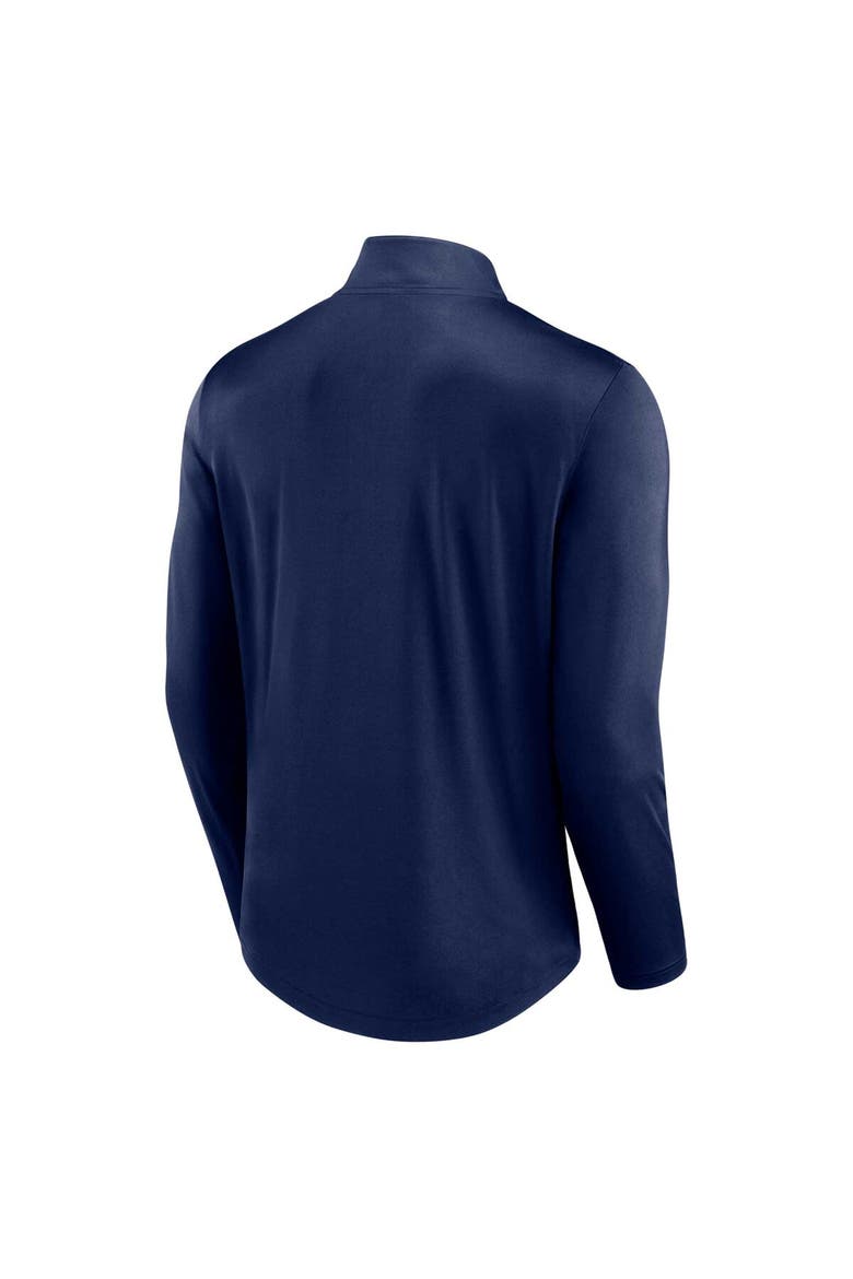 Men's Fanatics Branded Navy Tampa Bay Rays Quarterback Quarter-Zip Top, Alternate, color, Navy
