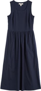 Seasalt Cornwall Madder Sleeveless Drop Waist Dress