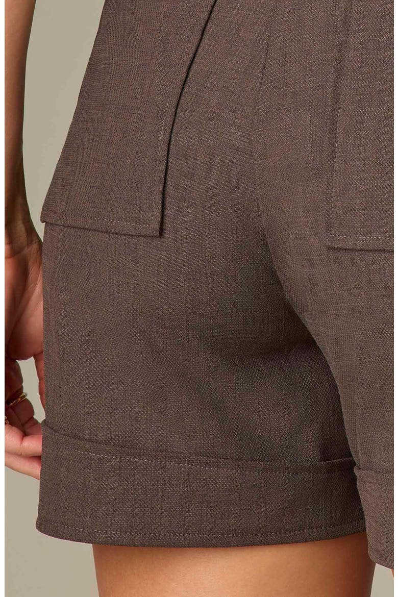 Seam Detail Shorts, Alternate, color, ESPRESSO