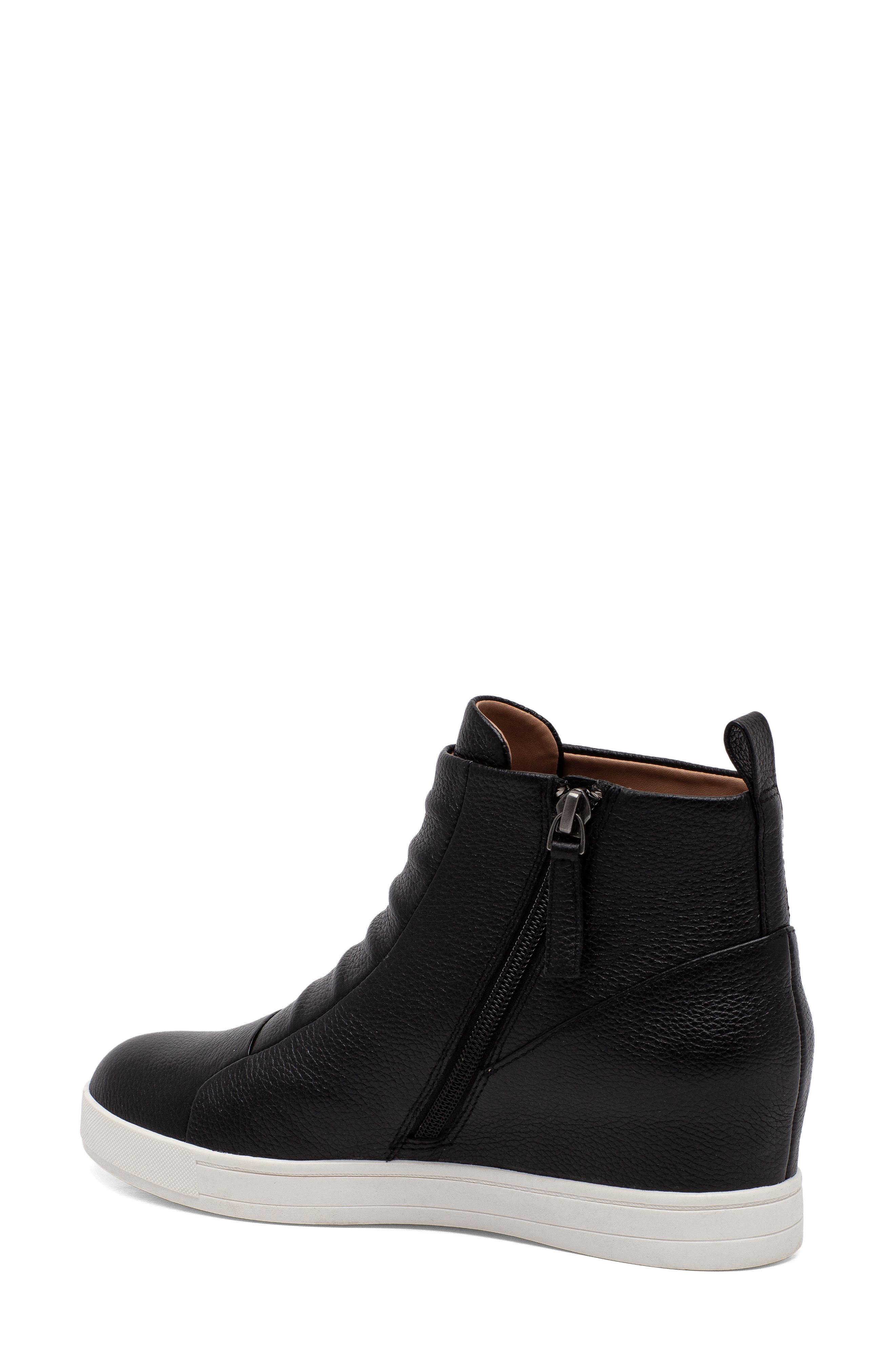 Linea Paolo Ashley High Top Wedge Sneaker Boot, Alternate, color, 