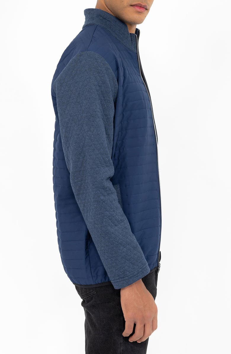 PINO BY PINOPORTE Mix Quilt Zip Jacket, Alternate, color, Indigo