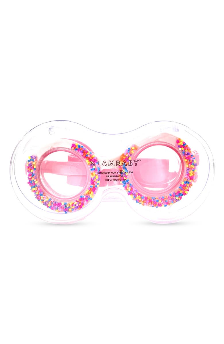 GlamBaby Kids' Confetti Swim Goggles, Alternate, color, Pink Multi