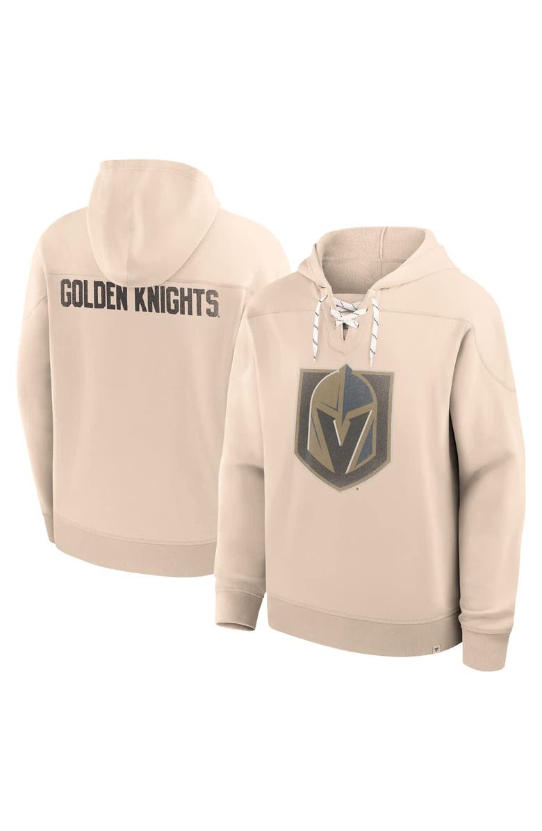FANATICS Men's Fanatics Cream Vegas Golden Knights Vintage Hoodie, Main, color, Cream