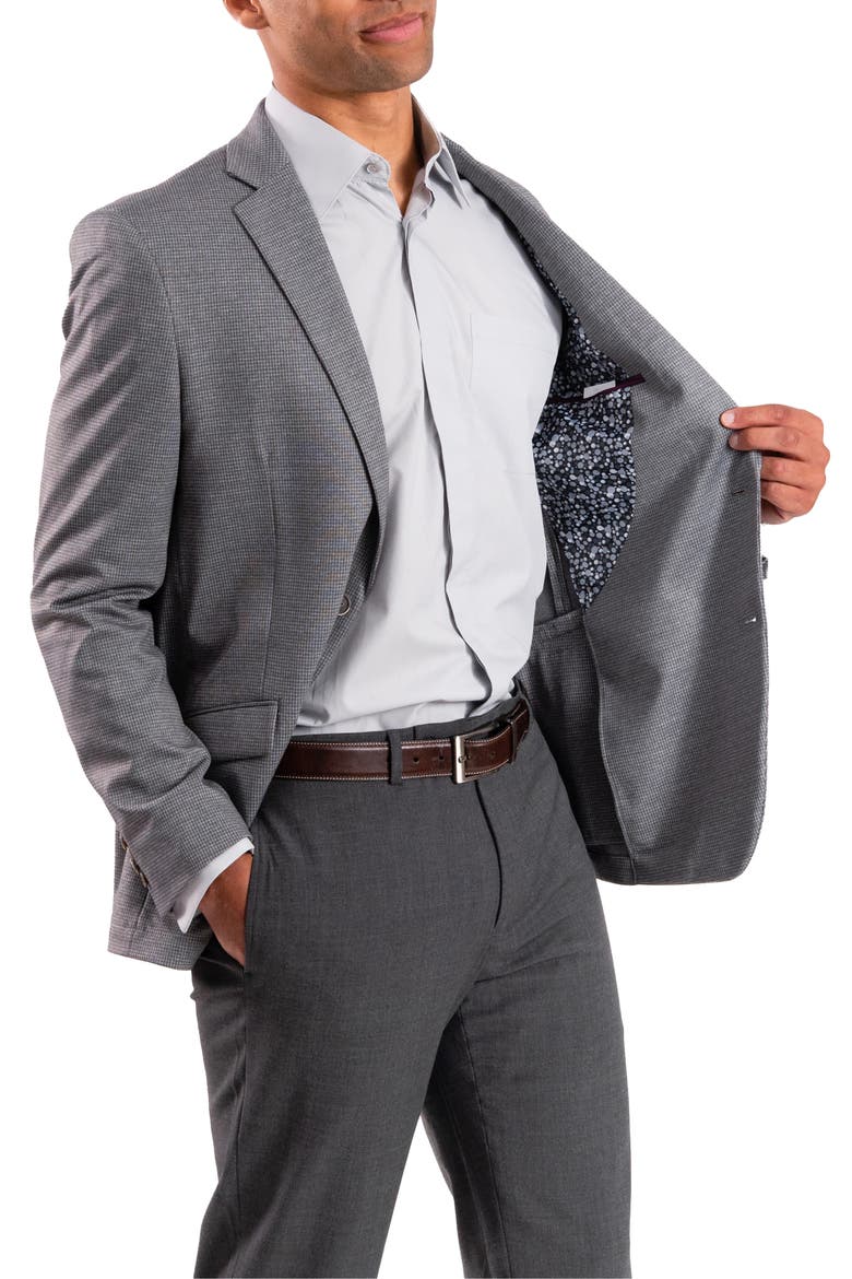 Tic Knit Sport Coat, Alternate, color, GREY