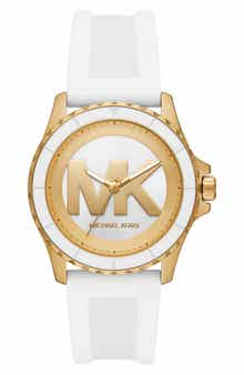 MICHAEL Michael Kors Everest Chronograph Silicone Strap Watch, 40mm