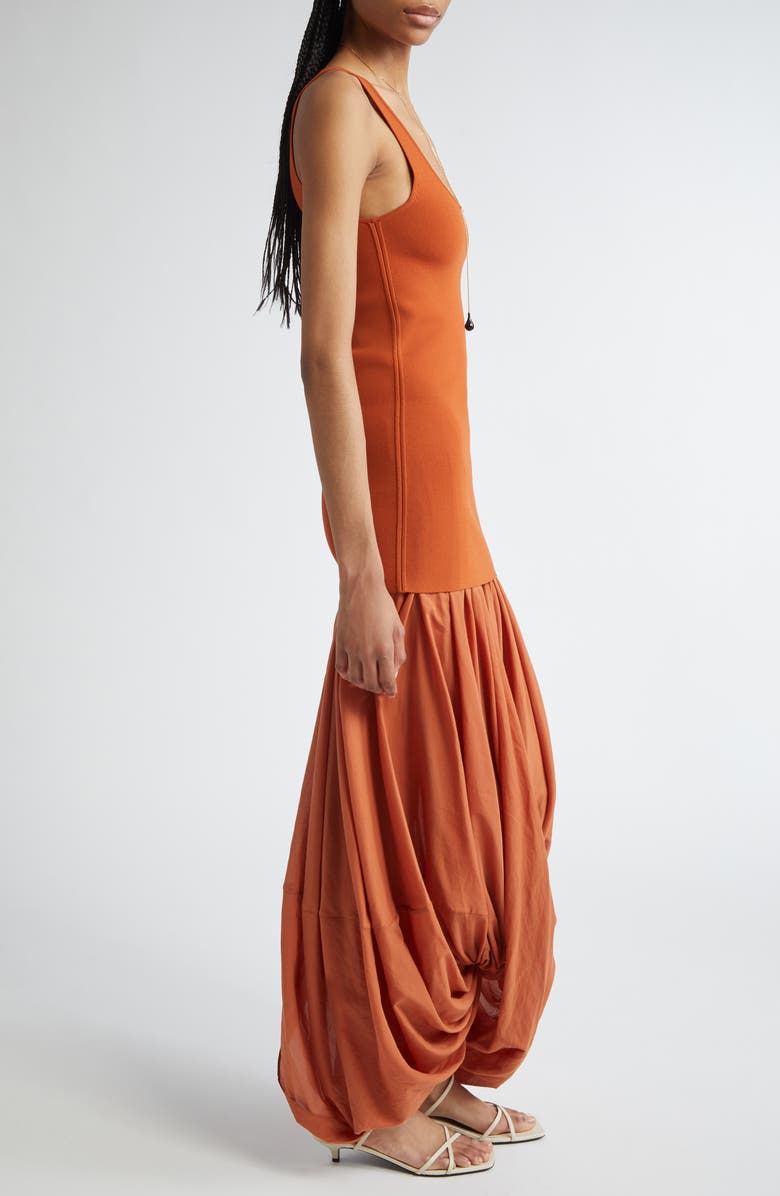 TOTEME Cocoon Tank Dress, Alternate, color, Terracotta