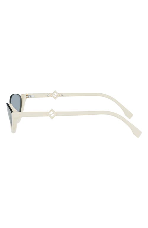 Fendi Ff Diamonds 53mm Oval Sunglasses In Neutral