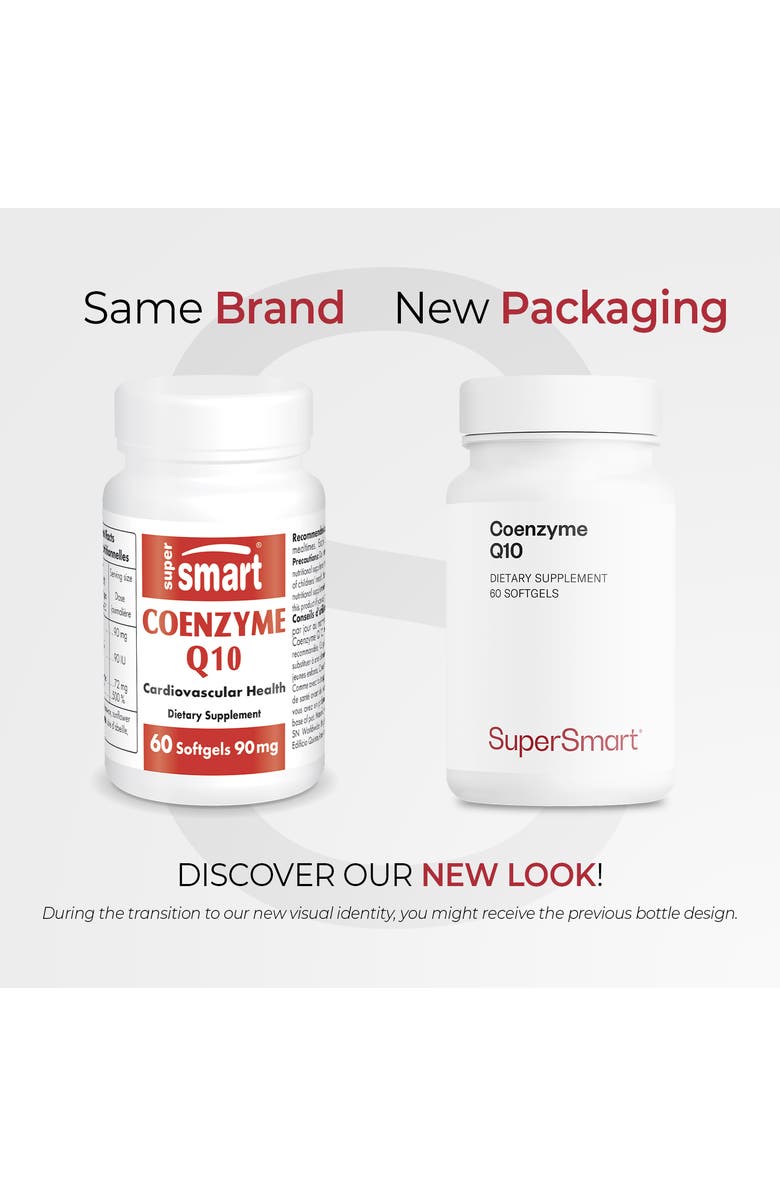 SuperSmart Coenzyme Q10 90mg per Day, Alternate, color, NO COLOR