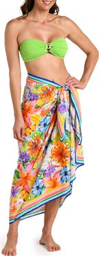 La Blanca Flora De Fruta Cover-Up Sarong