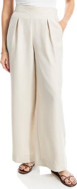 MAX STUDIO Soft Pleat Pull-On Trousers