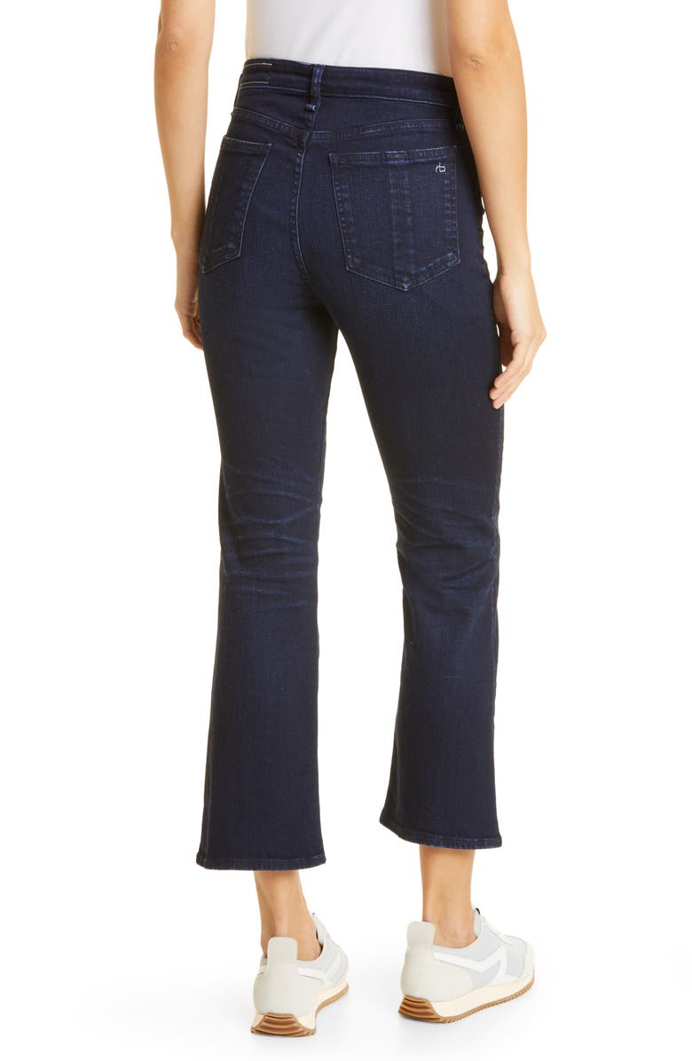 rag & bone Nina High Waist Ankle Flare Jeans, Alternate, color, Esme
