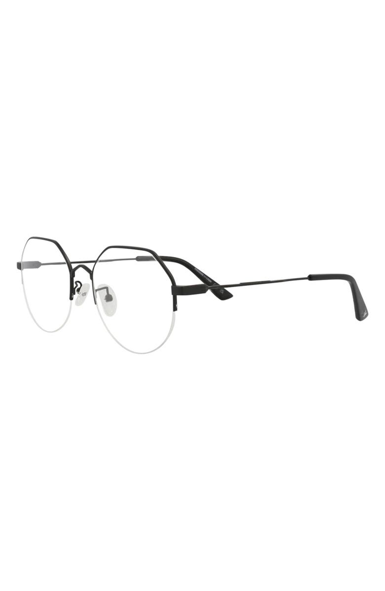McQueen 53mm Round Optical Glasses, Alternate, color,
