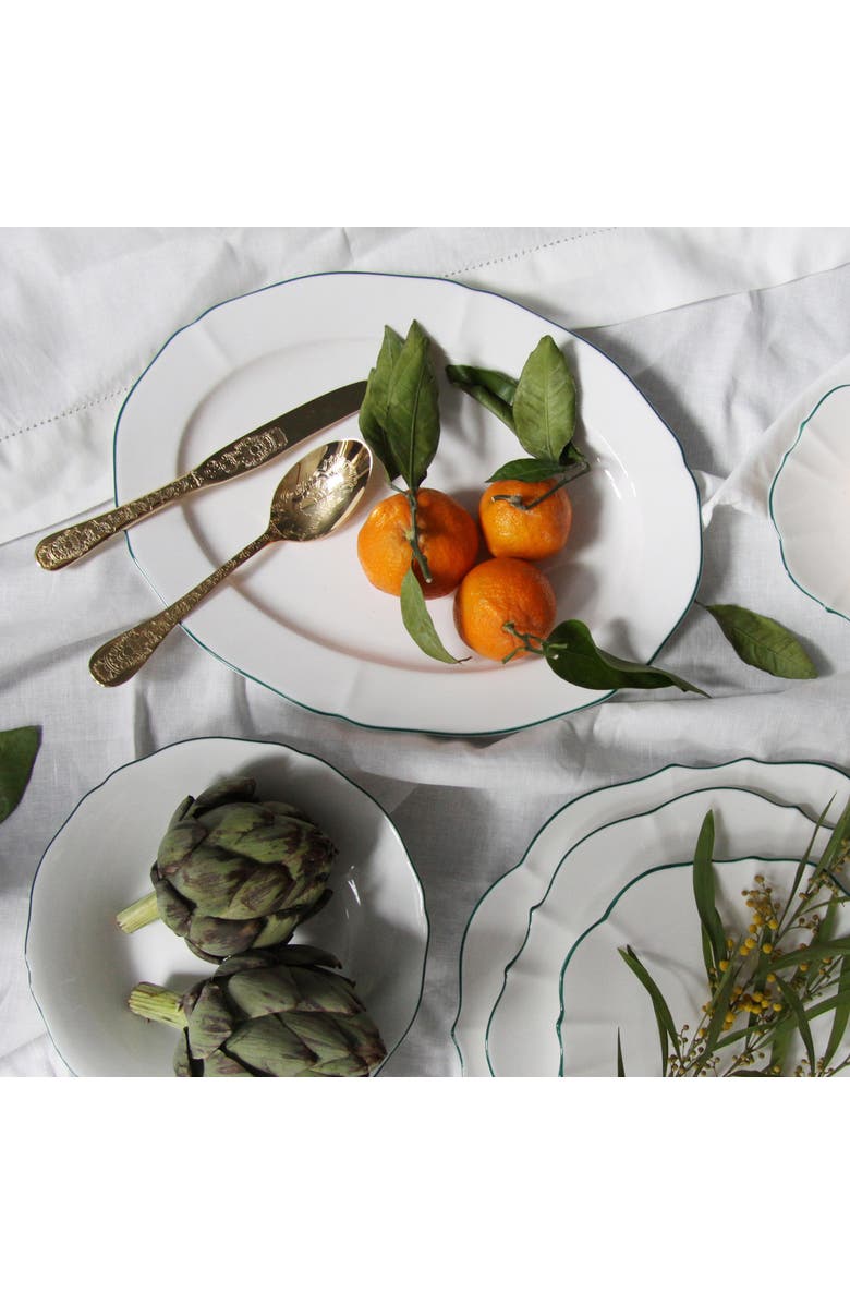 Twig New York Amelie Oval Platter, Alternate, color, Forest Green